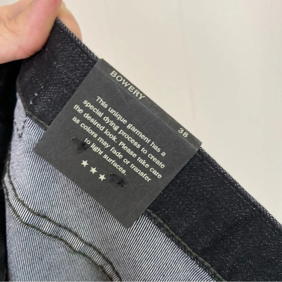 NWT John Varvatos Bowery Slim Straight Washed Black Jeans Mens Size 38 X 34 - Picture 12 of 15
